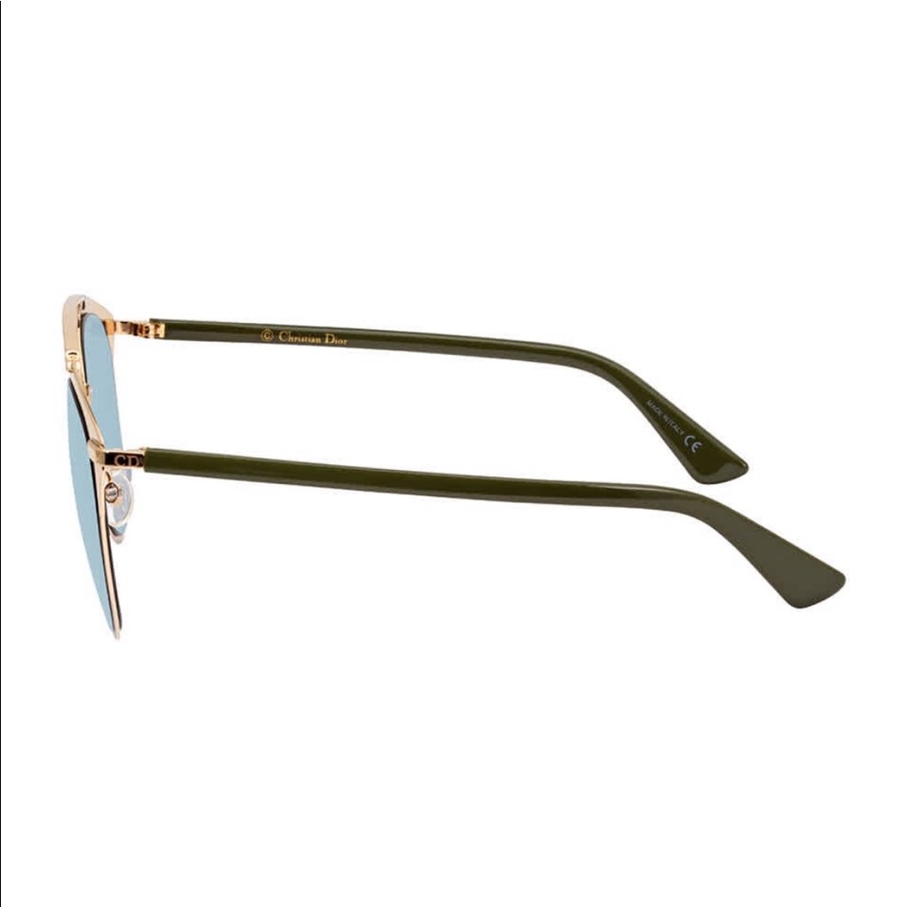 DIOR Reflective Azure Mirrored Aviator Sunglasses - Picture 3 of 3